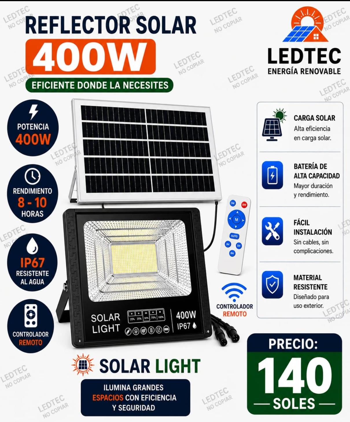 Reflector Solar 400w