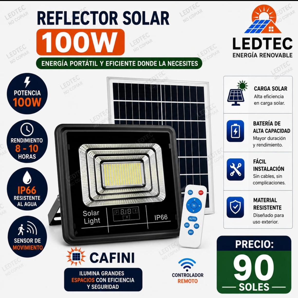 Reflector Solar 100w