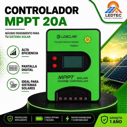 Contolador MPPT 20A