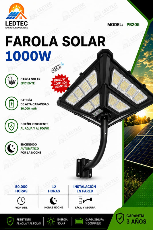 Farolar Solar 1000w