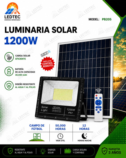 Reflector Solar 1200w Loza Deportiva