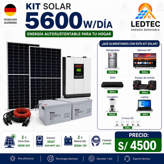Kit Solar 5600w