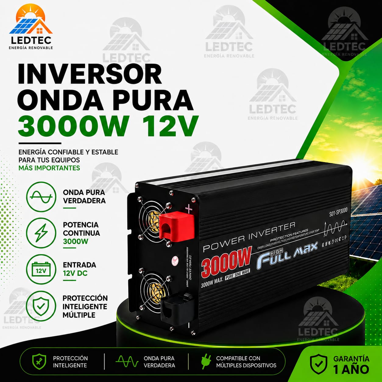 Inversor Onda Pura 3000w 12v
