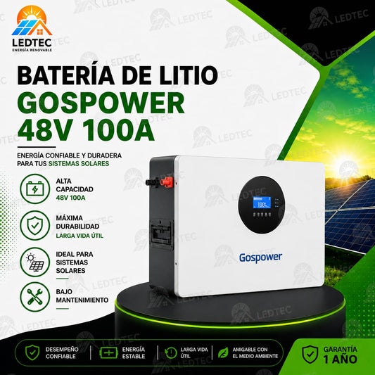 Batería de Litio 48v 100A GOSPOWER