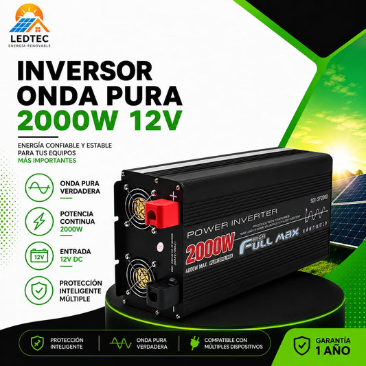 Inversor Onda Pura 2000w 12v