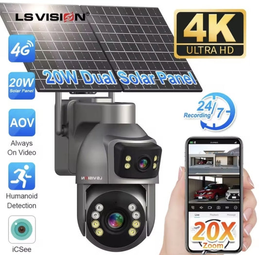 Cámara Solar Doble Panel 24h Para Chip