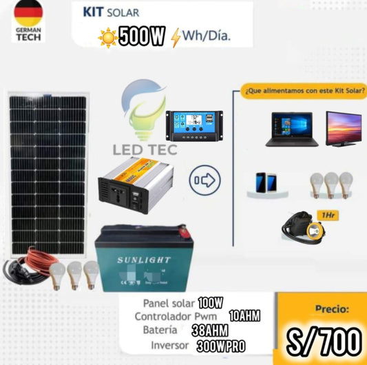 Kit Solar 500w