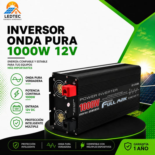 Inversor Onda Pura 1000w 12v
