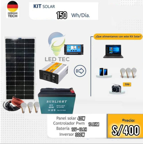 Kit Solar PRO 150w